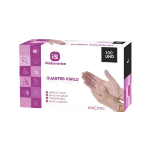 GUANTES DE VINILO POR 100 UNIDADES